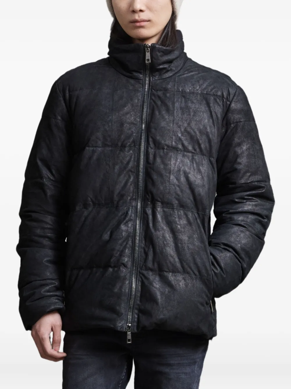 Giorgio Brato brushed-effect padded jacket | Black | Image 1