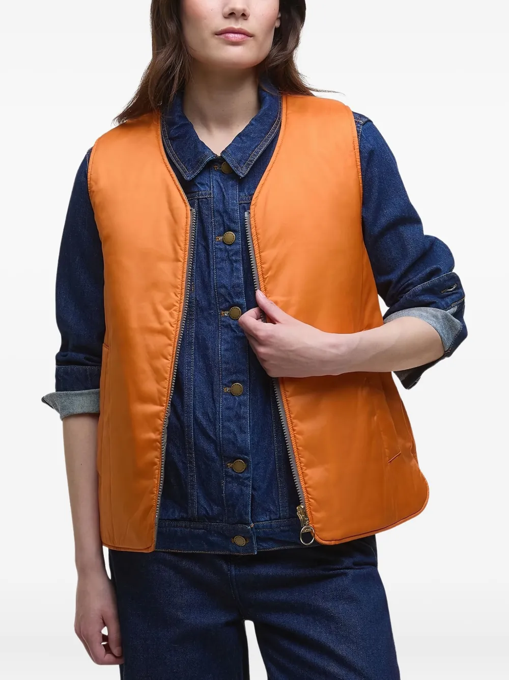 Barbour Gewatteerde spencer Groen