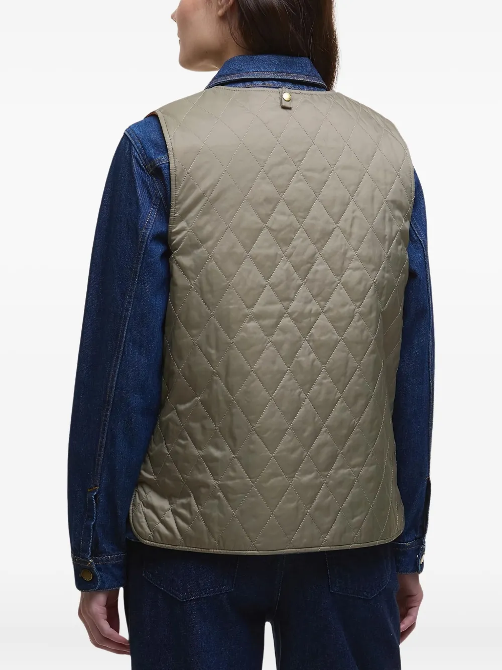 Barbour Gewatteerde spencer Groen