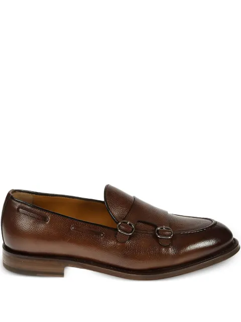 Neil Barrett double-buckle leather loafers