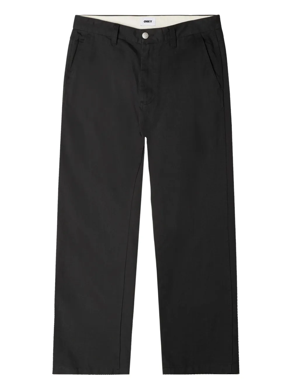 Obey Hardwork Carpenter cotton trousers | Black | Image 1