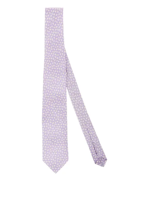 BIGI MILANO floral-print silk tie