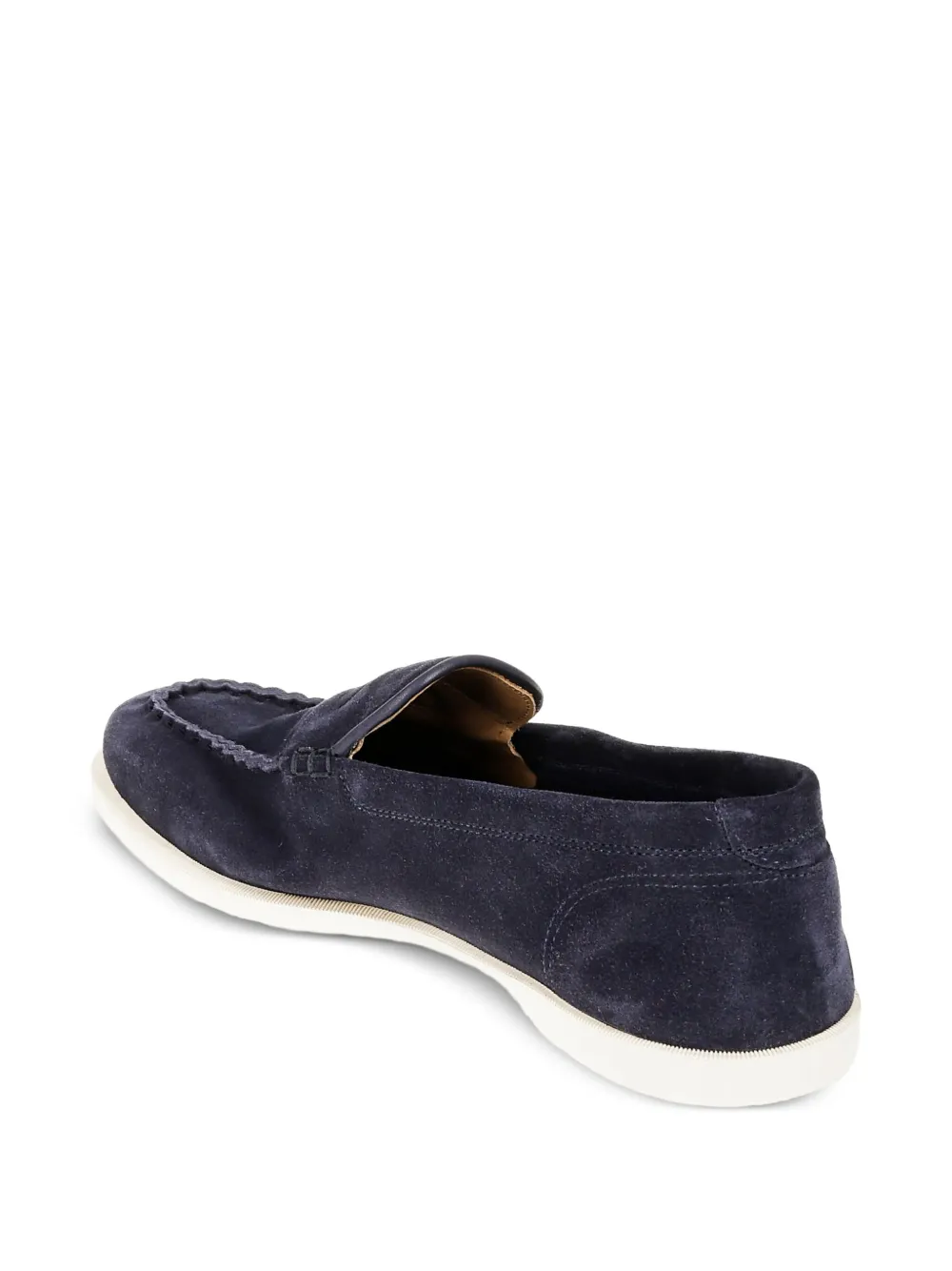 John Lobb Suède loafers Blauw