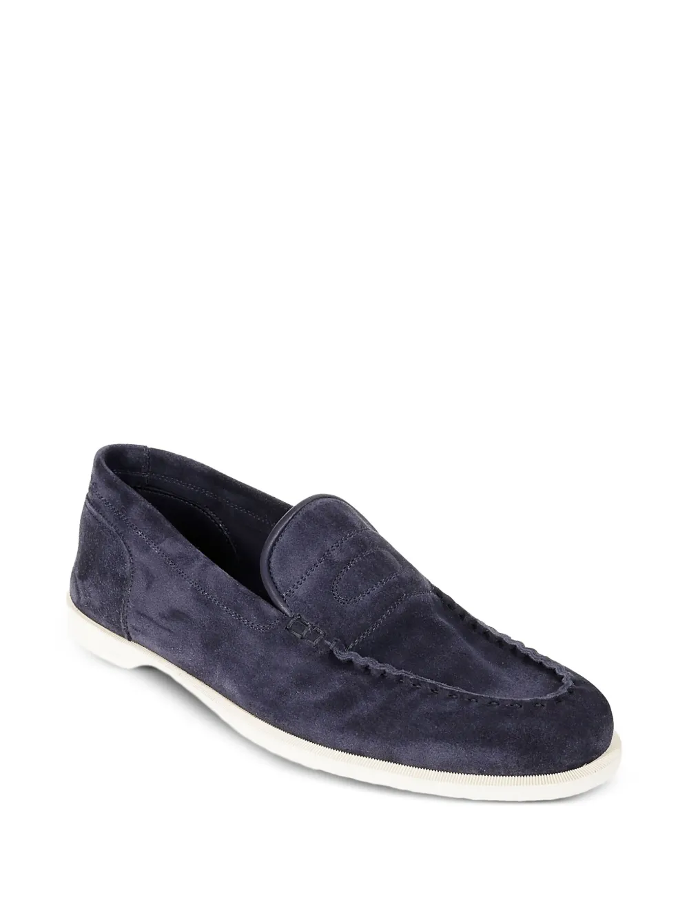 John Lobb Suède loafers Blauw
