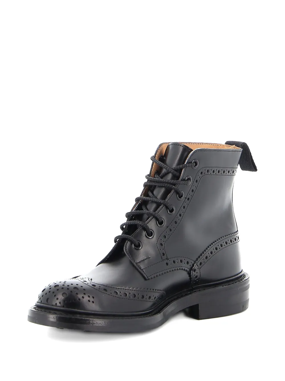 Tricker's Leren enkellaarzen Zwart
