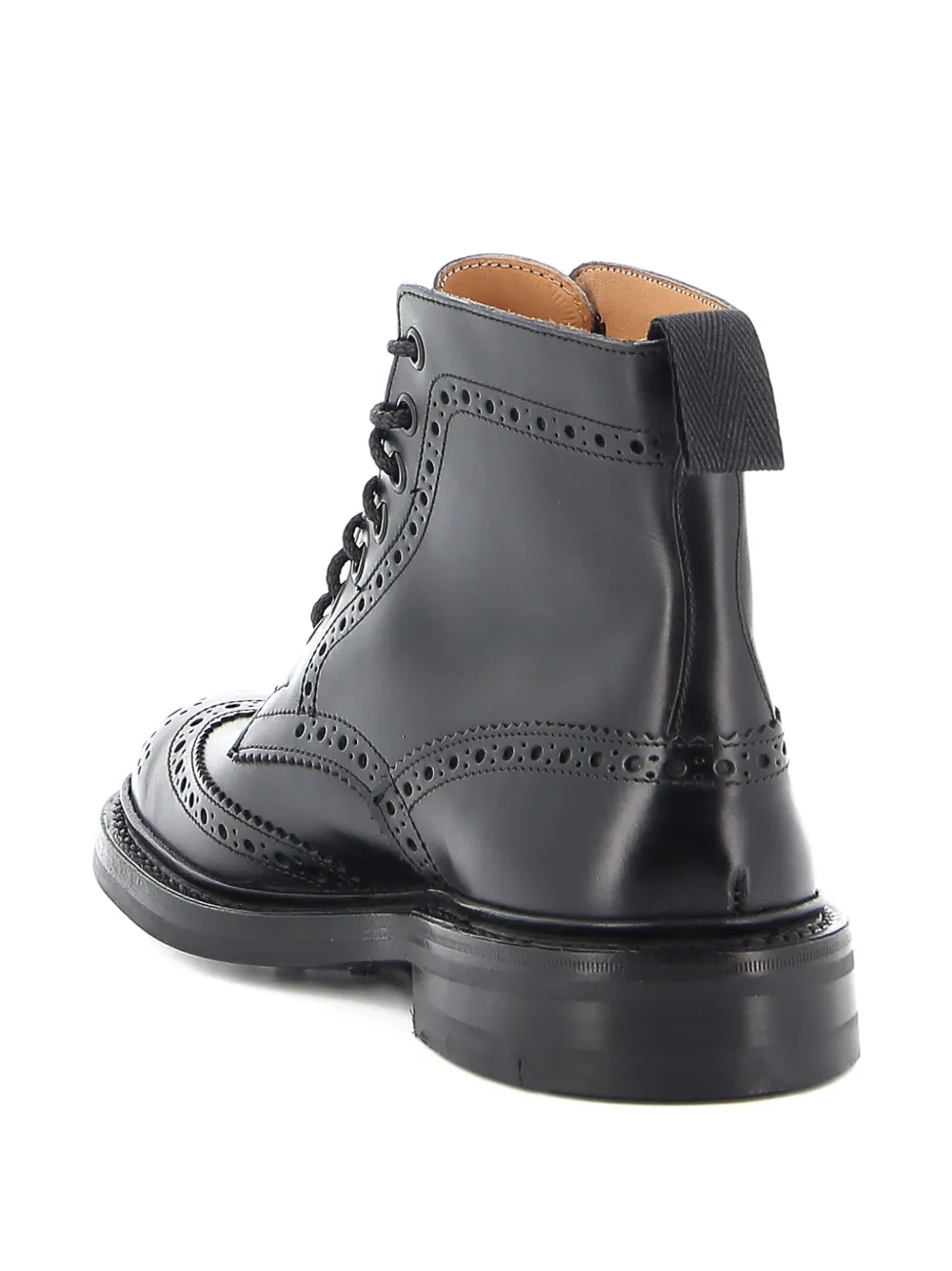 Tricker's Leren enkellaarzen Zwart