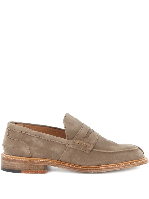 Tricker's suede loafers