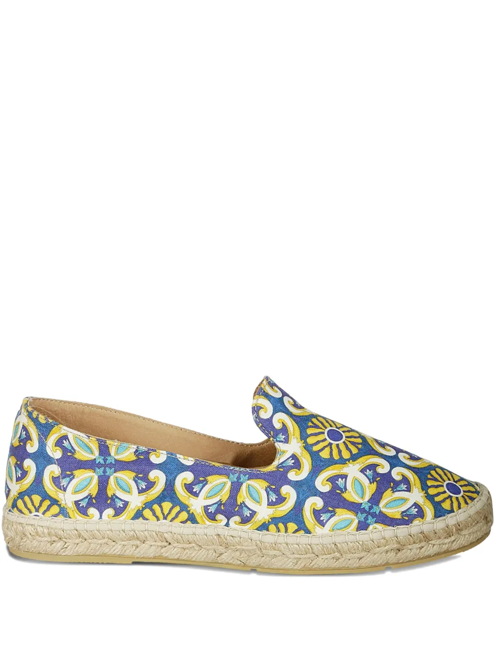 Peninsula Swimwear Leather Espadrilles In Multi