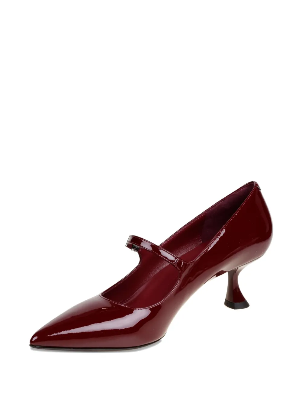 Sergio Levantesi 50 mm lakleren pumps met gesp Rood