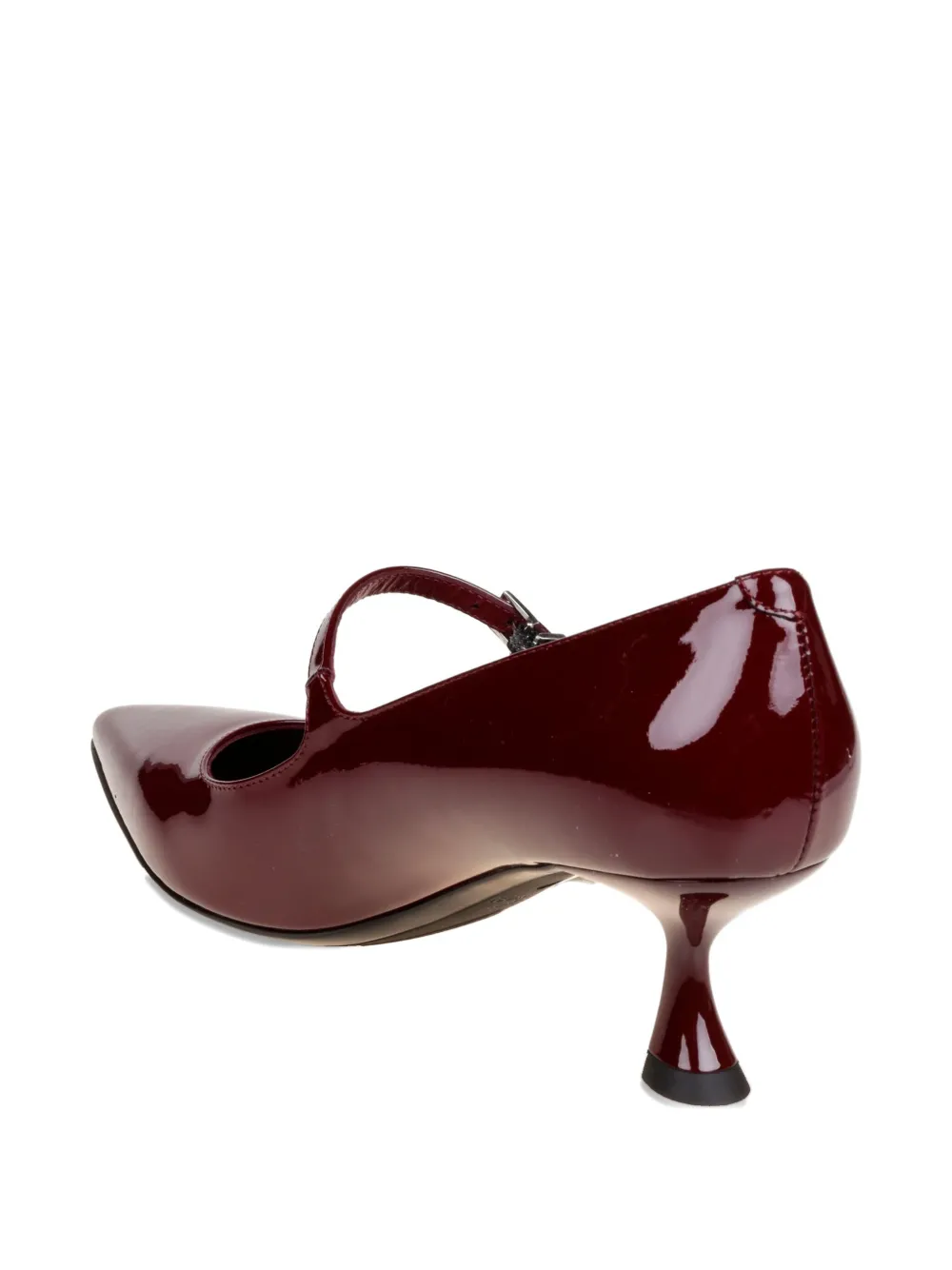 Sergio Levantesi 50 mm lakleren pumps met gesp Rood