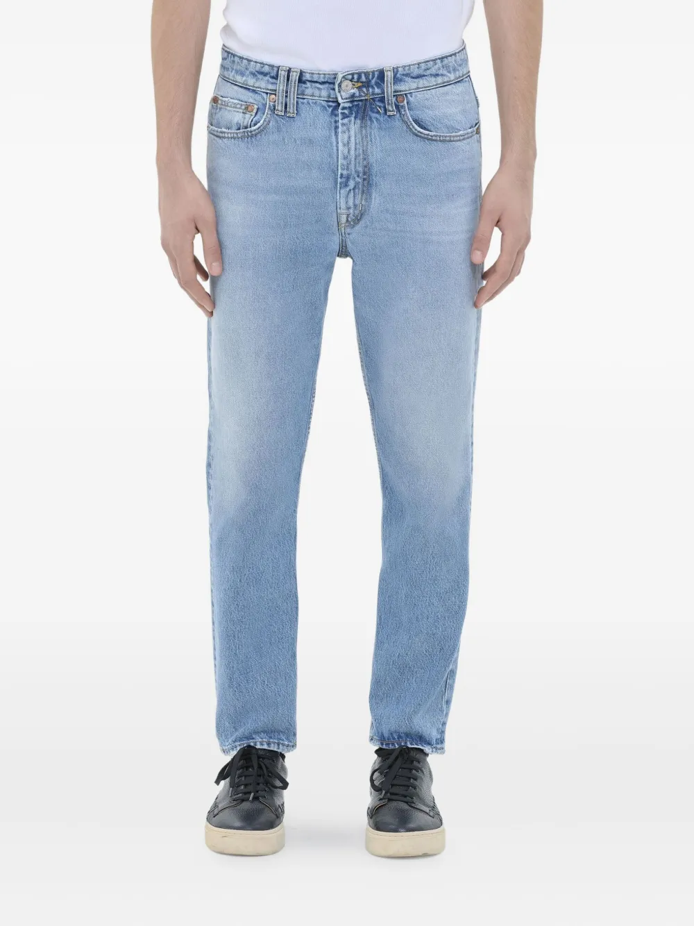 Cycle logo-patch frayed jeans | Blue | Image 1