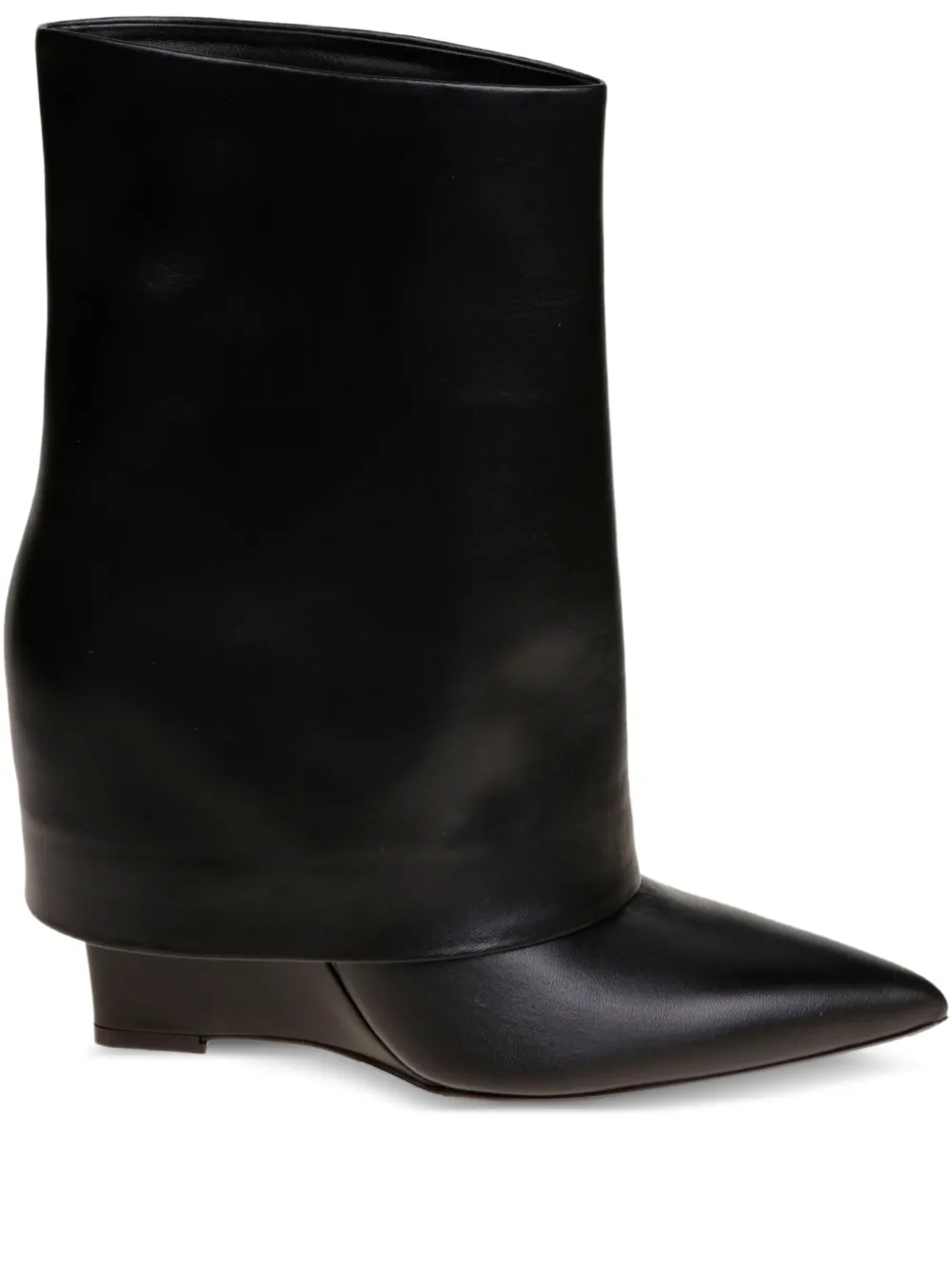 Sergio Levantesi fold-over pointed-toe boots | Black | Image 1