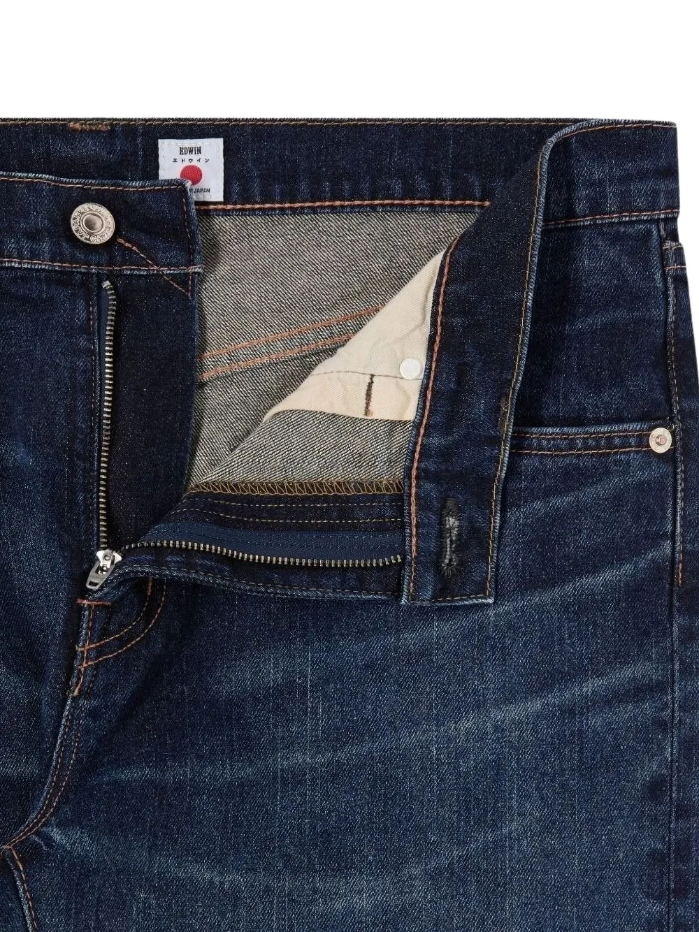 Edwin Logo-patch Jeans In Blue