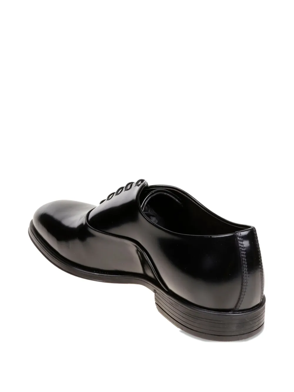 Corvari Leather Oxford Shoes In Black