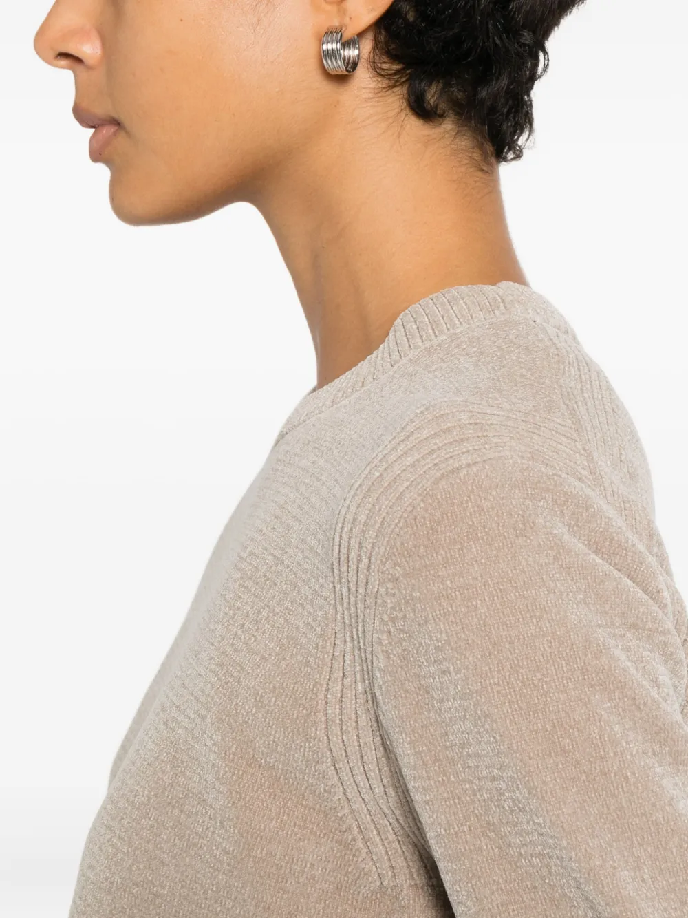 Roberto Ricci Designs Sweater met ronde hals Beige