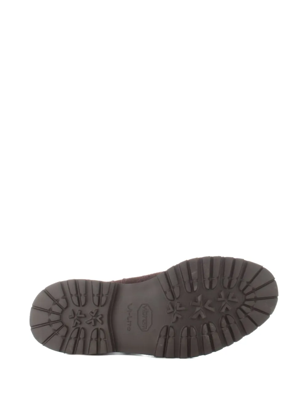 Tricker's Coffee Suede Trickers Boot With Brogue Detailing In Brown