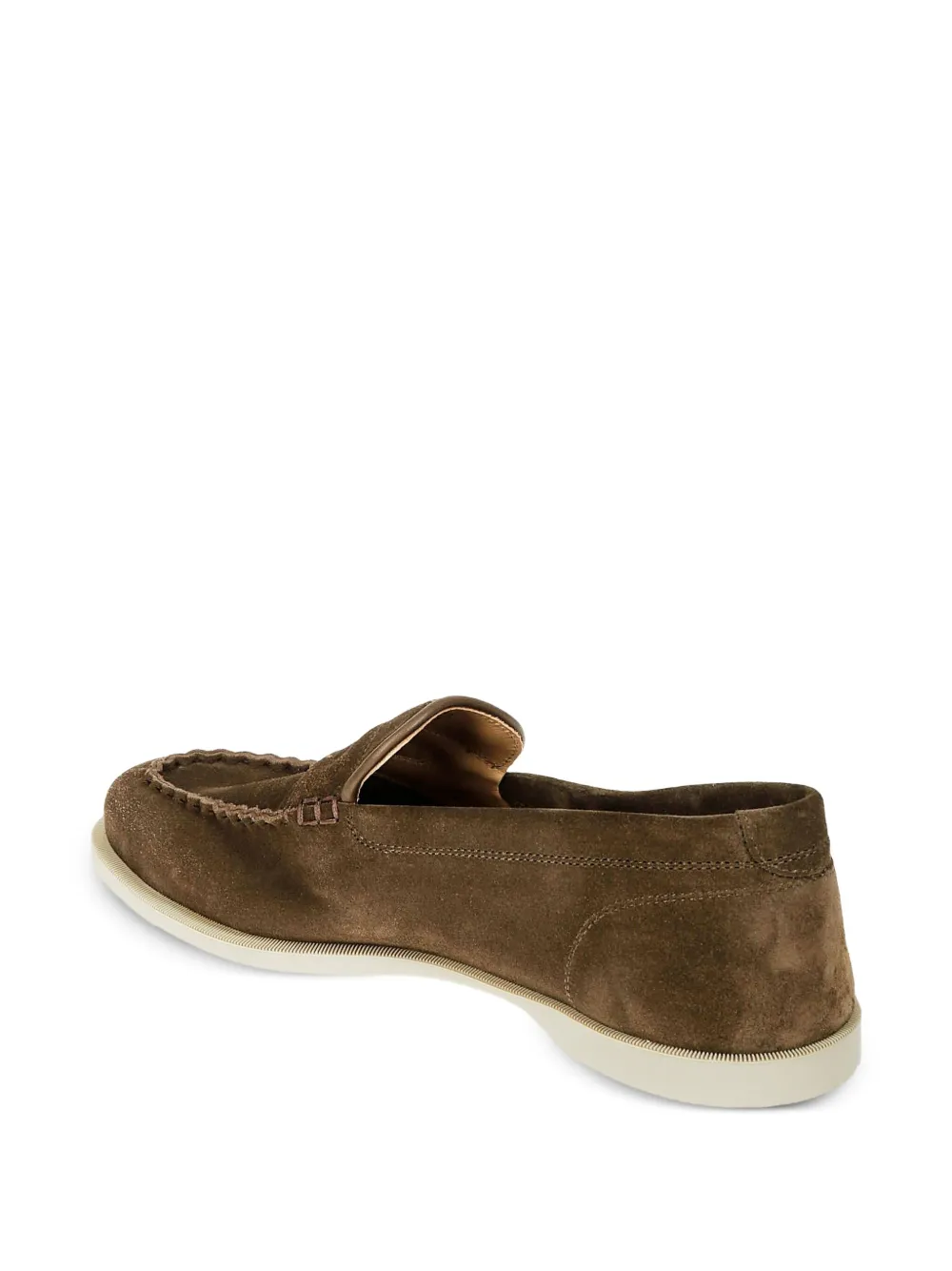 John Lobb Suede Loafers In Brown