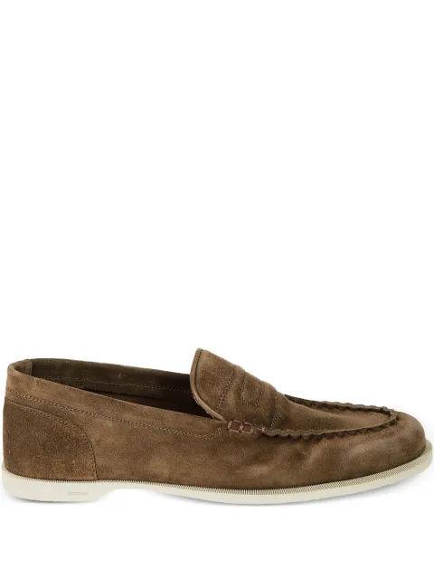 John Lobb suede loafers