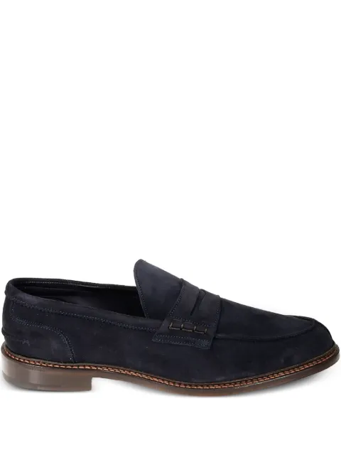 Tricker's Adam penny suede loafers