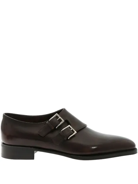 John Lobb double-buckle monk shoes
