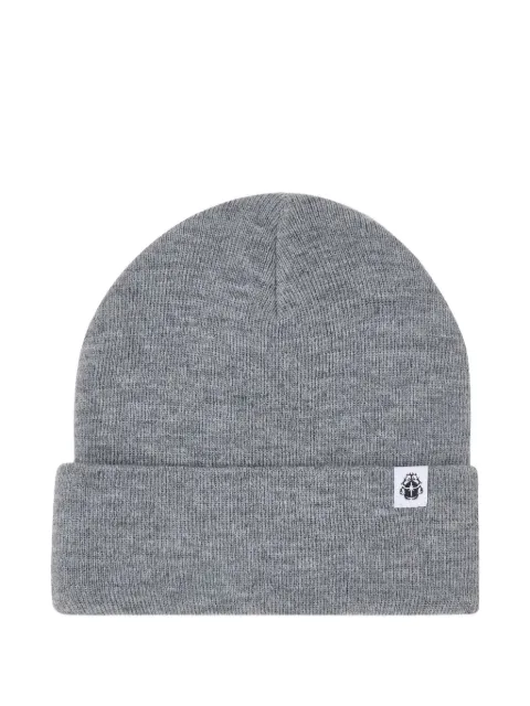 Edwin logo-patch beanie hat