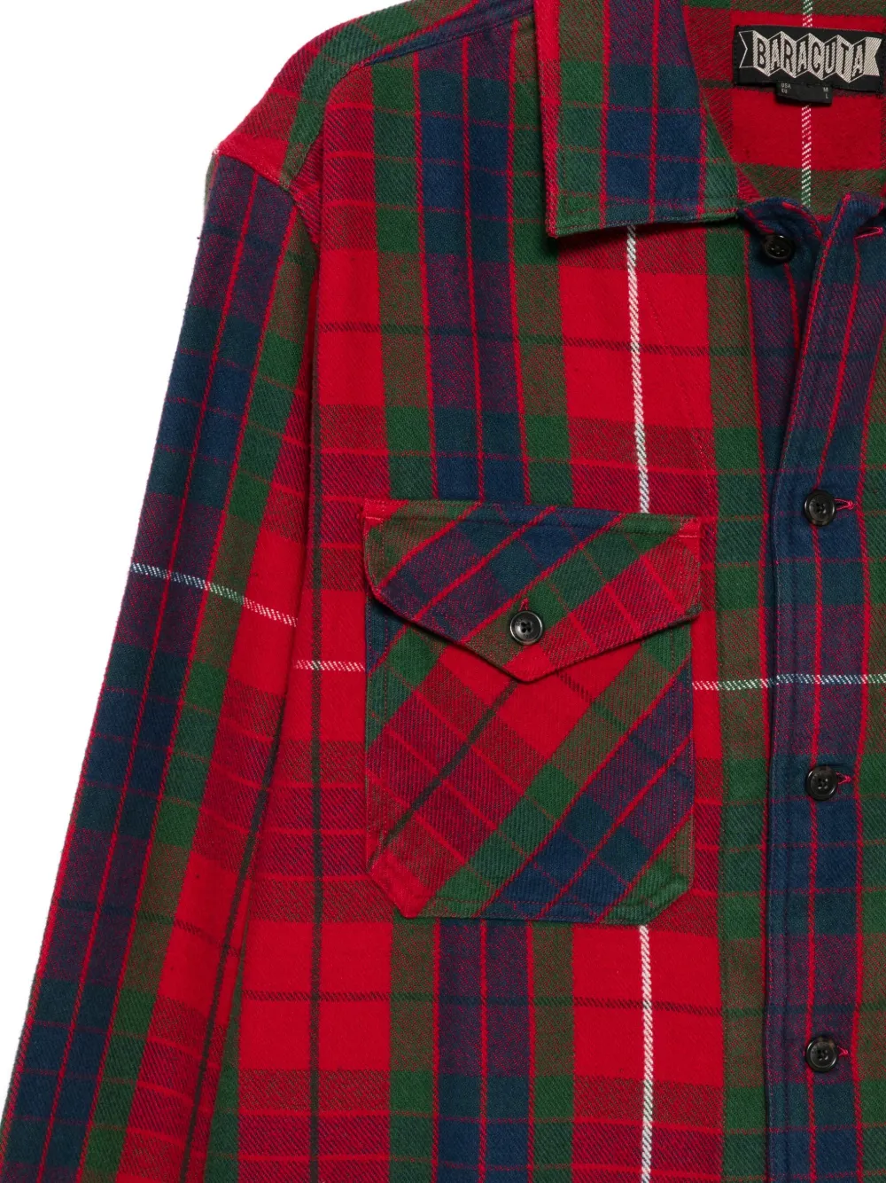 Baracuta Plaid Cotton Shirt In Red