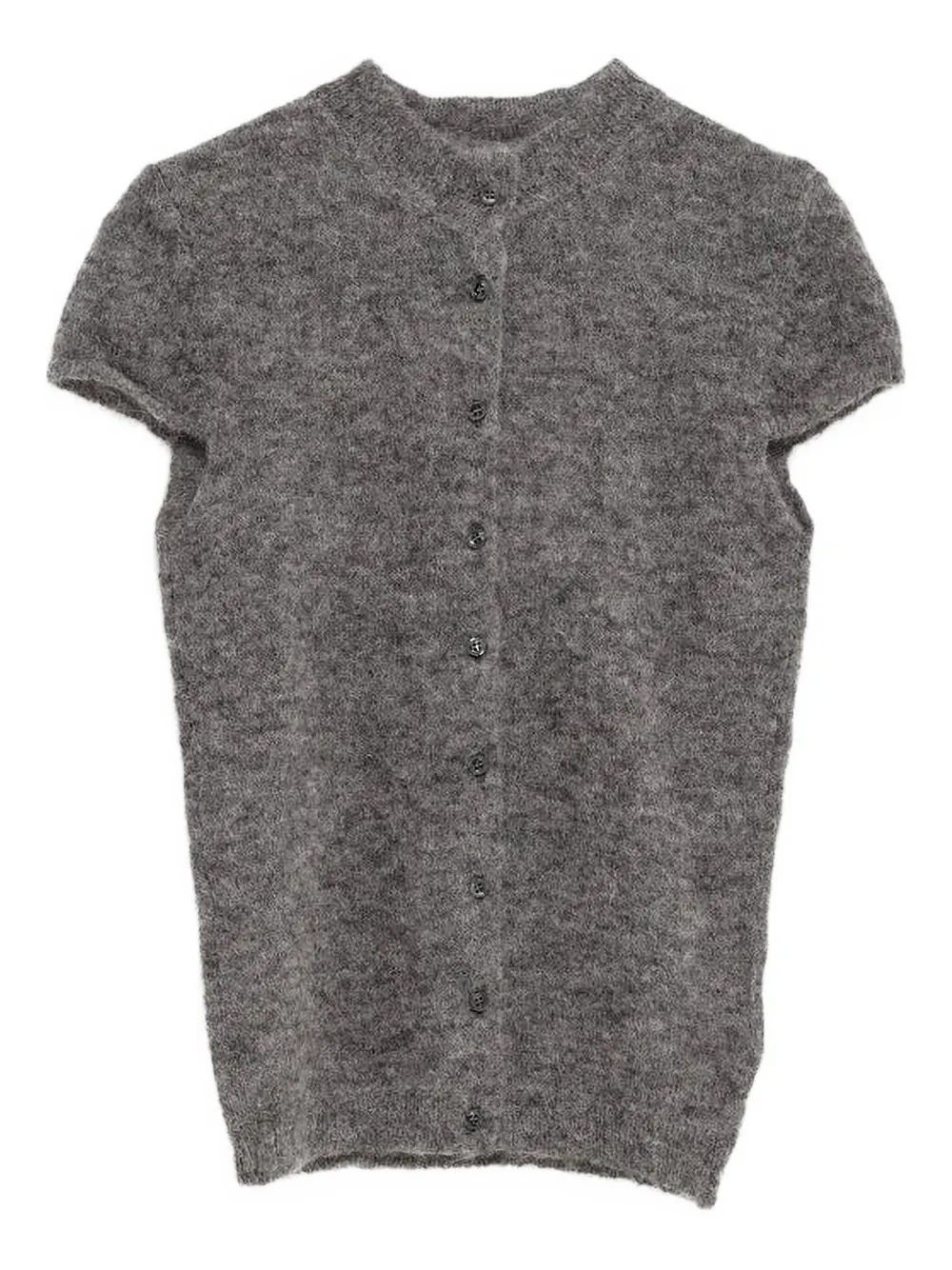 Paloma Wool Buttoned Short-sleeve Sweater In Gray