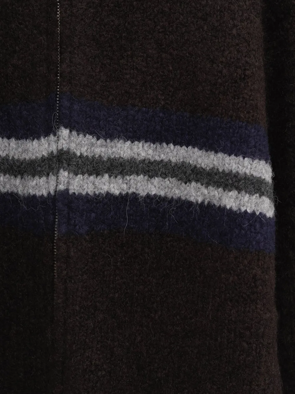 Paloma Wool Penalti Striped Zip Knitwear In Black