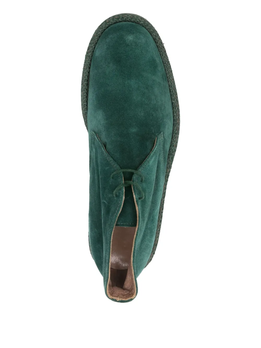Pre-owned Romeo Gigli 1990s Suede Derby Shoes In Green