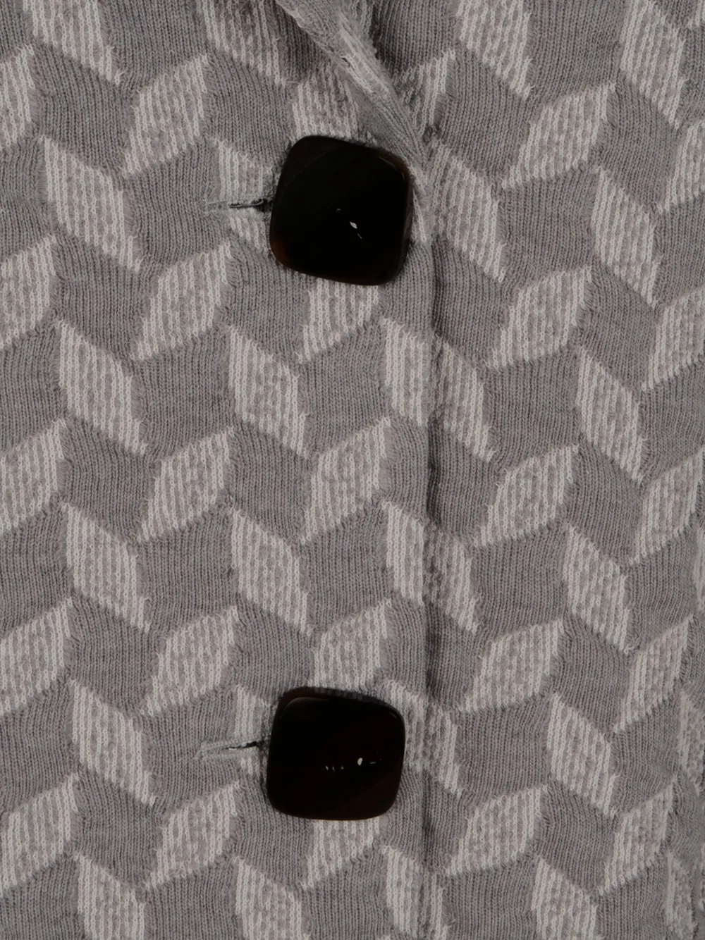 Emporio Armani Blazer met chevron patroon Grijs