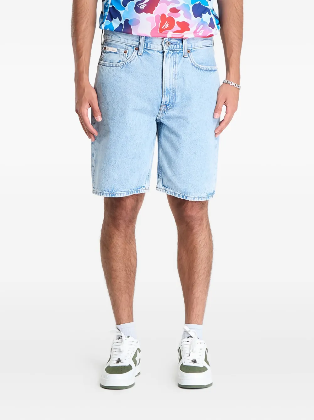 Calvin Klein Denim shorts Blauw