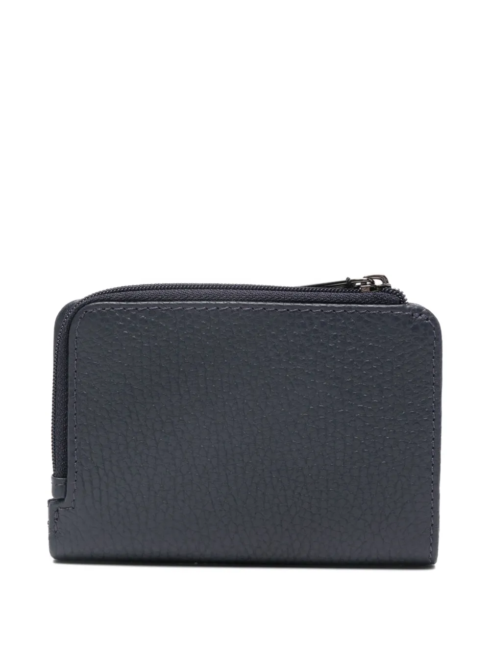 Mandarina Duck logo-lettering leather wallet - Blauw