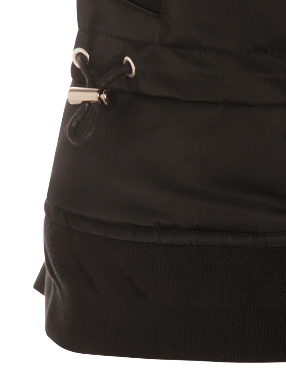 Sacai Zipped Sleeveless Top In Black