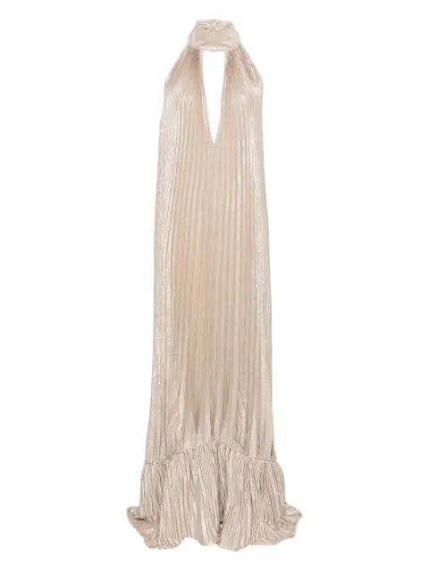 L'IDÉE pleated ruffled dress