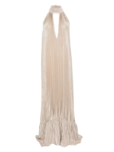 L'IDÉE pleated ruffled dress