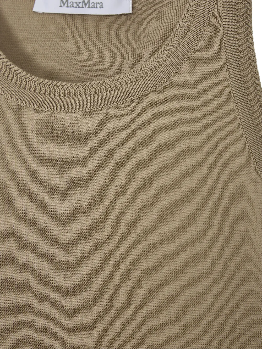 Max Mara Arnes Sleeveless Top In Animal Print