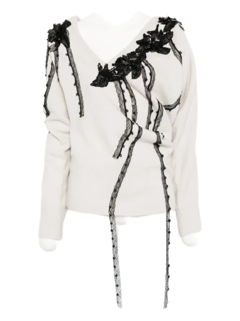 Antonio Marras asymmetric V-neck sweater