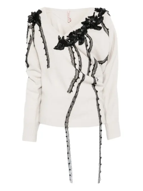 Antonio Marras asymmetric V-neck sweater