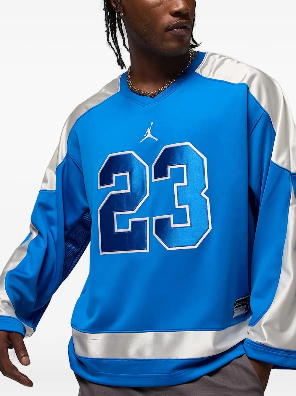 Jordan T-shirt met nummerapplicatie - Blauw