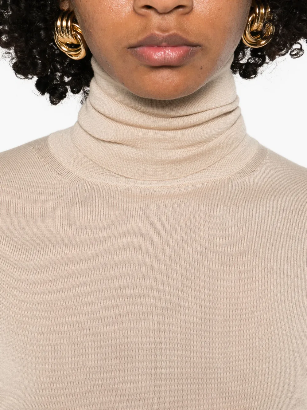 Max Mara Long-sleeved Sweater In Pink