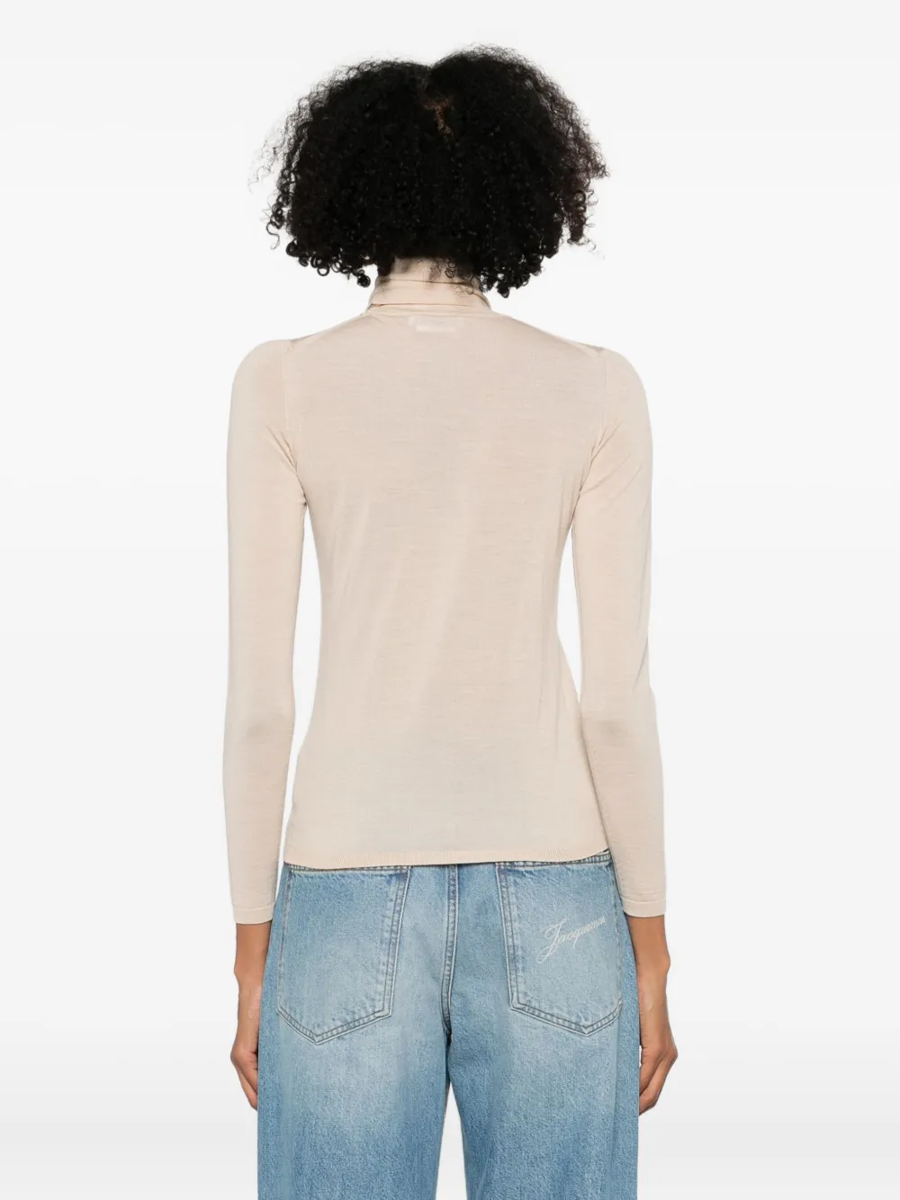 Max Mara Long-sleeved Sweater In Pink