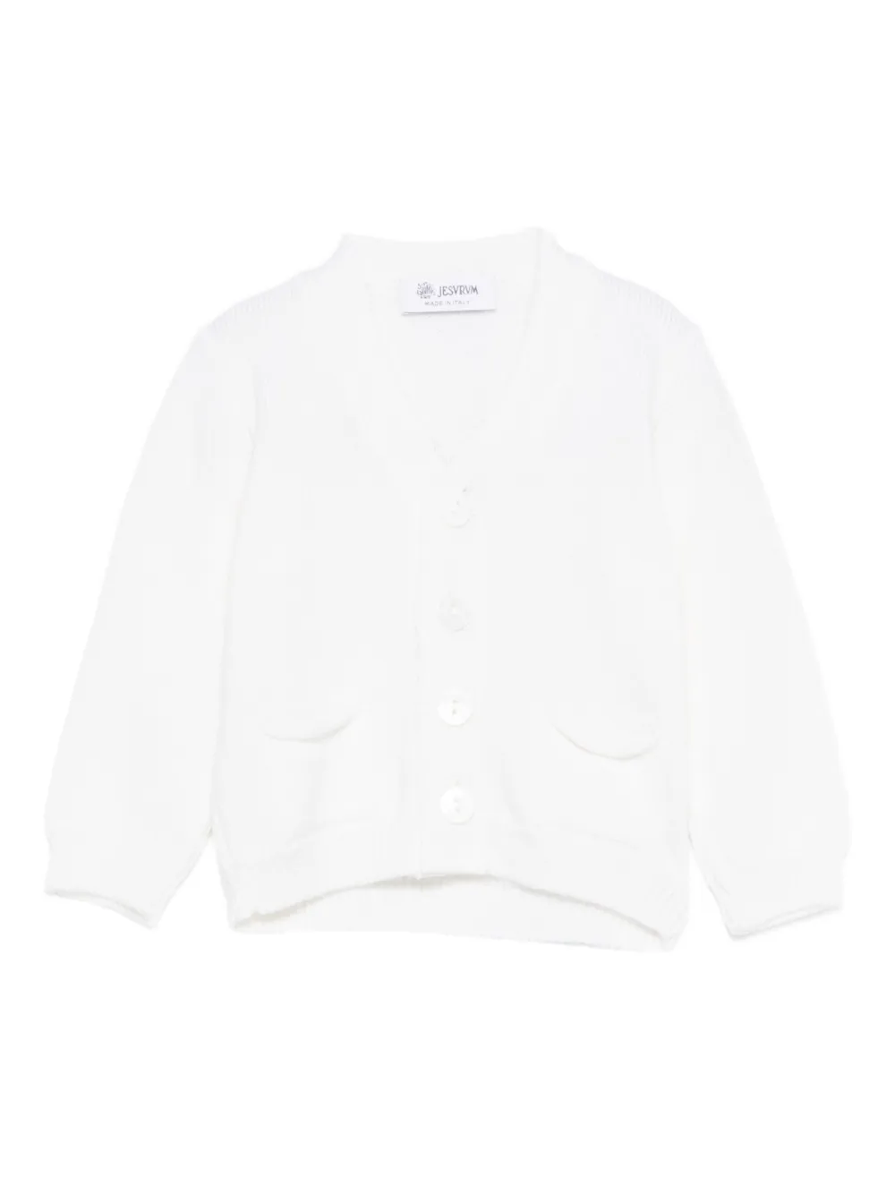 JESURUM BABY pocketed cardigan - Bianco