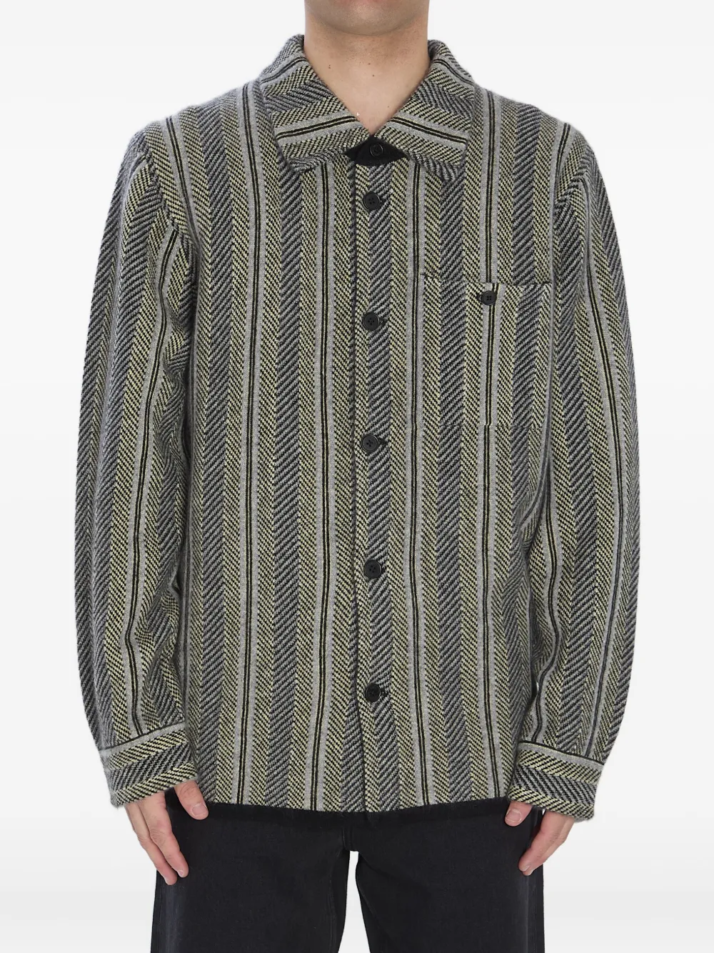 Guest In Residence herringbone striped work shirt | Women | Image 2