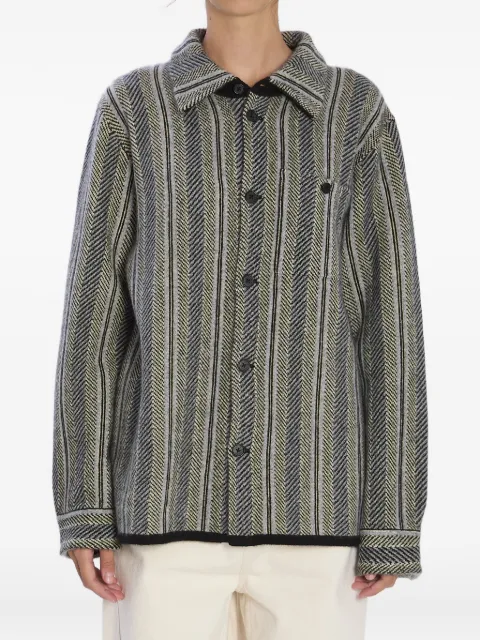 Guest In Residence herringbone striped work shirt