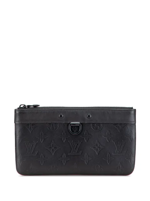Louis Vuitton Pre-Owned 2019 Monogram Shadow Pochette Discovery PM clutch bag