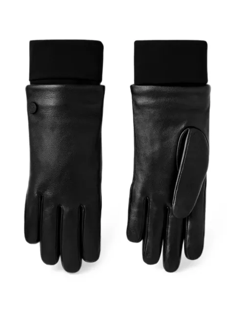 Canada Goose logo-patch leather gloves