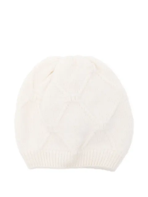 Elisabetta Franchi La Mia Bambina gorro tejido con motivo de rombos