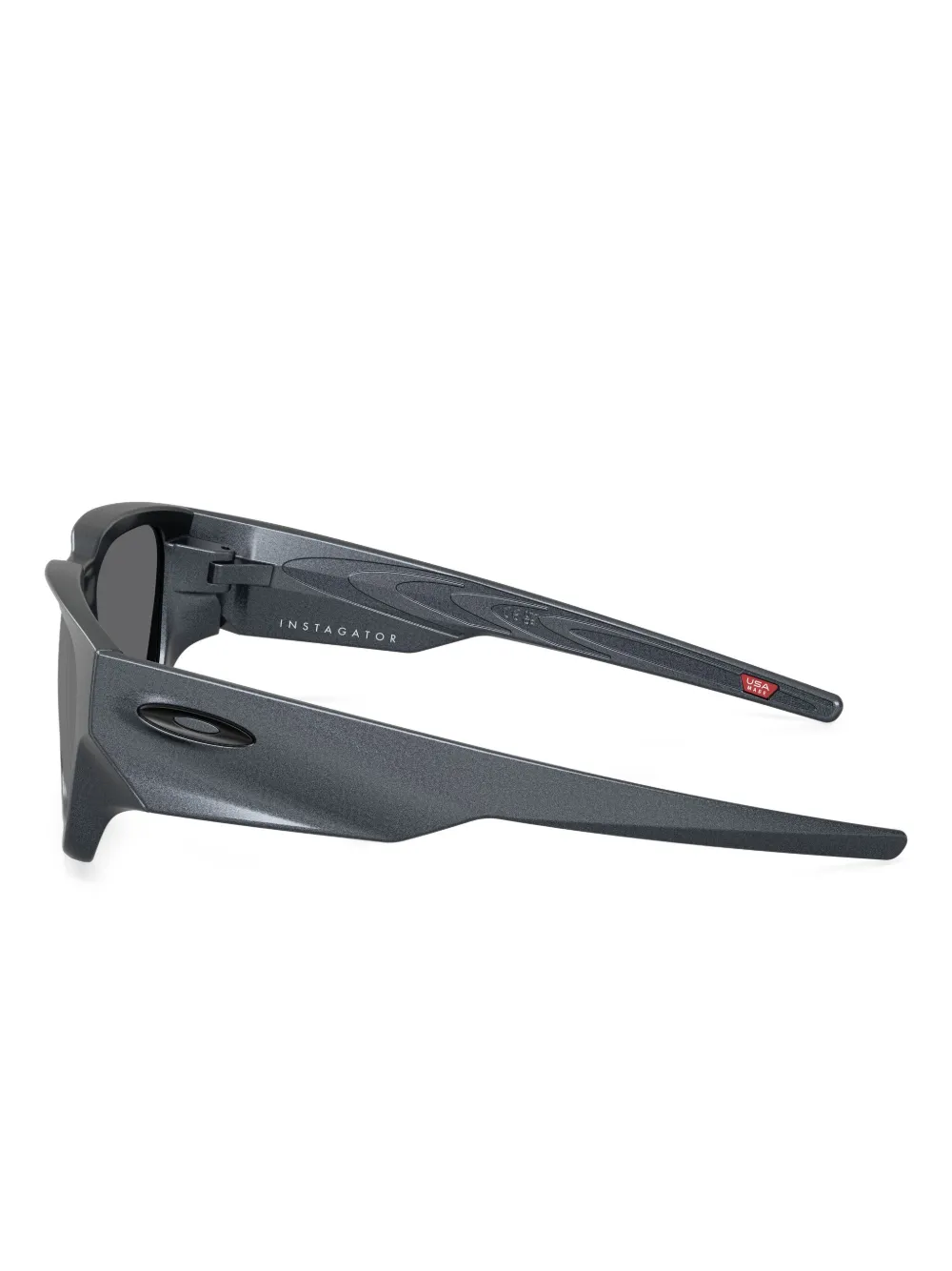 Oakley Zonnebril met vierkant montuur Grijs