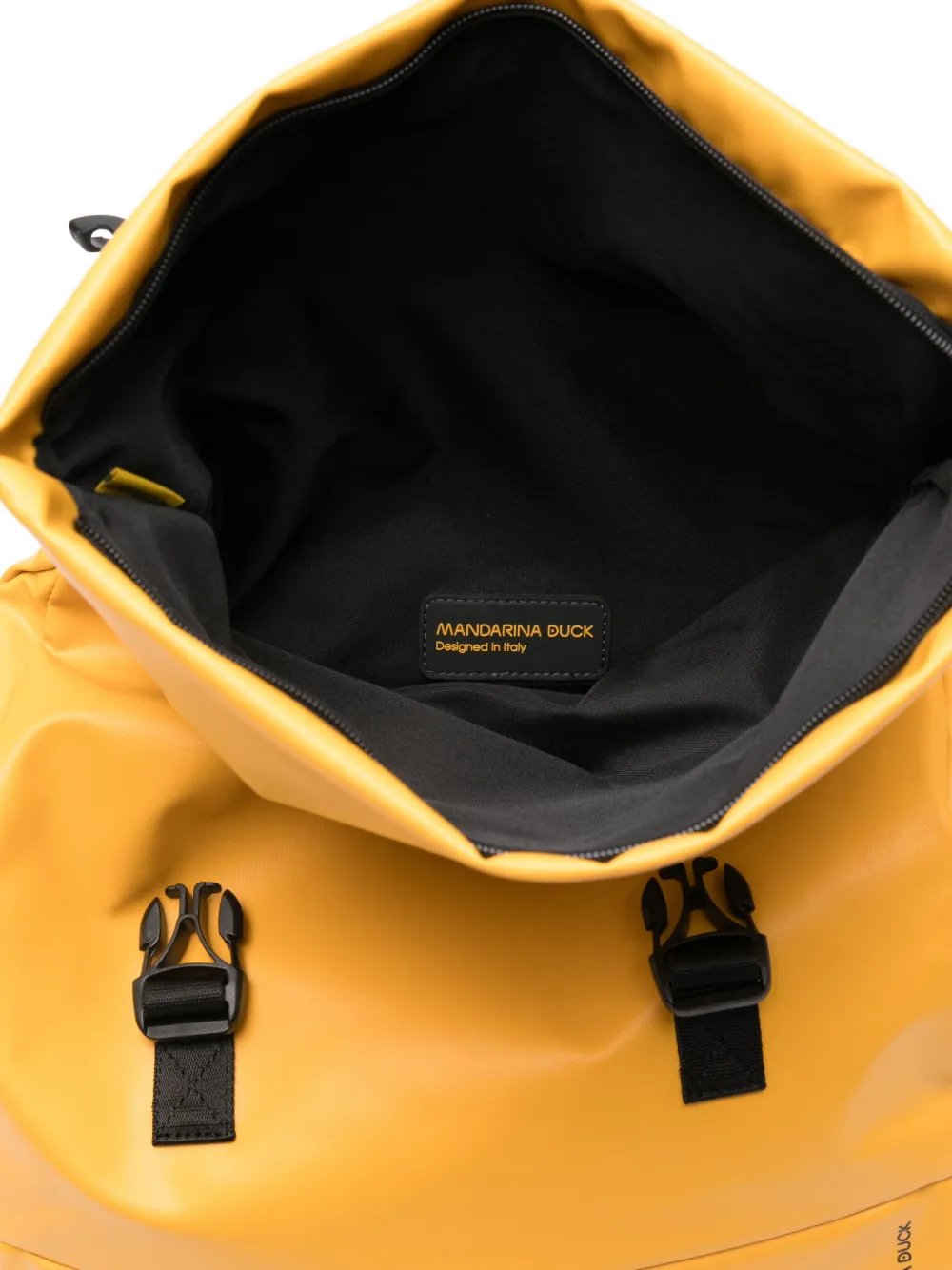 Mandarina Duck Eco Coated Backpack In Yellow