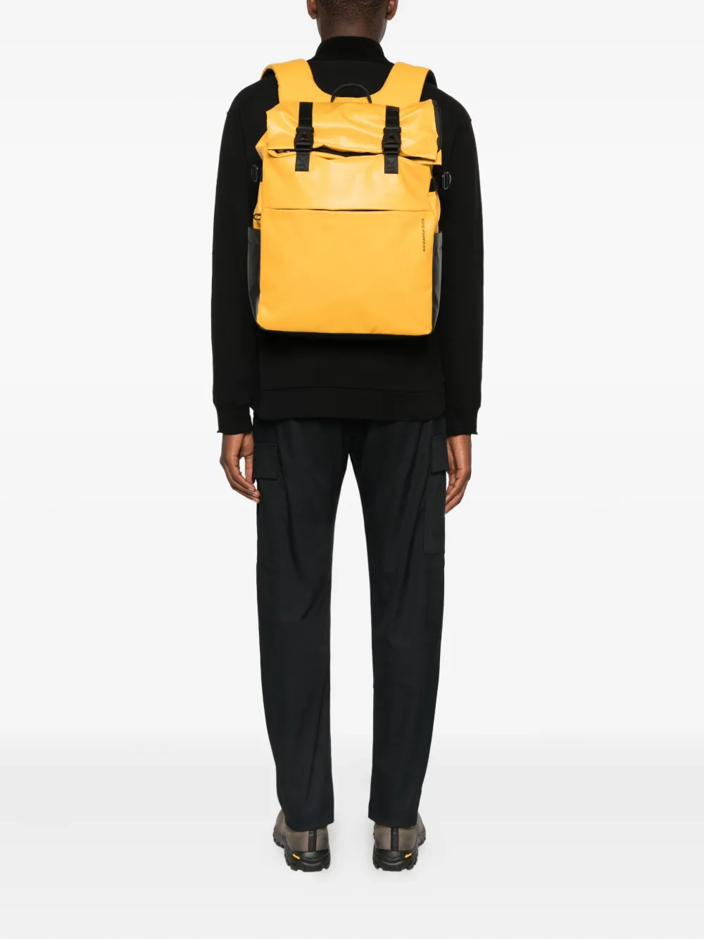 Mandarina Duck Eco Coated Backpack In Yellow